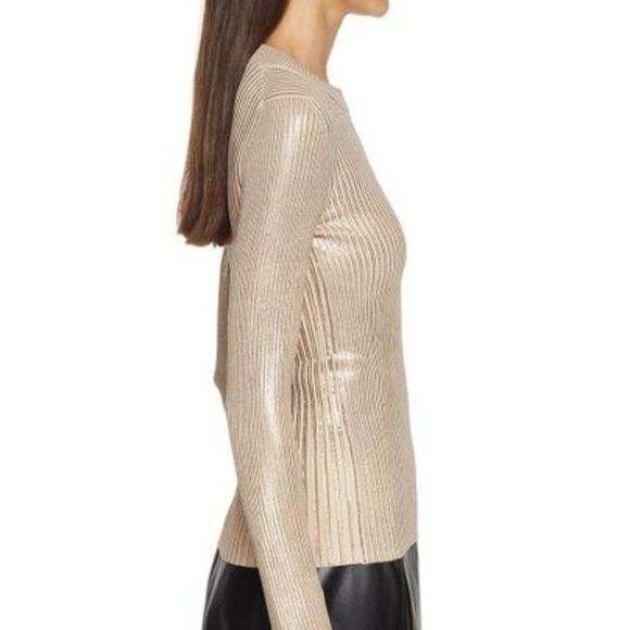 SPORTMAX LAMÉ KNIT SWEATER - Picture 2 of 6